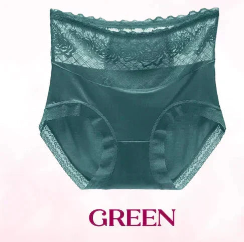 LaceComfort – Damen Spitzen-Slips mit Hohem Bund | 1+1 GRATIS