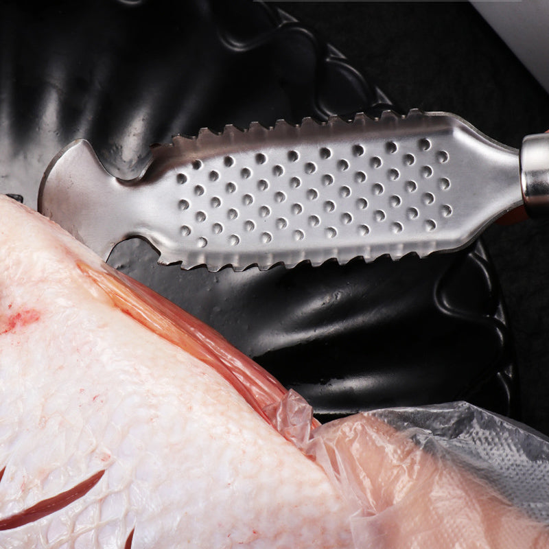 ChefMate – Edelstahl Fischschupper Set | 1+2 GRATIS