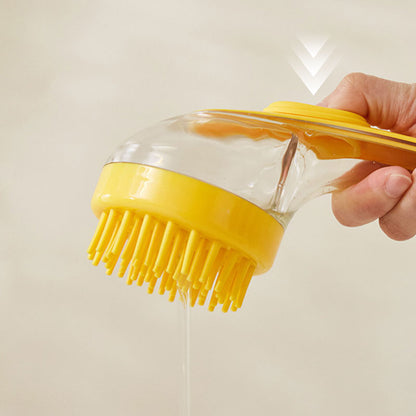 PetCarePro – Haustier-Badebürste mit langem Griff & Shampoo-Spender | 1+1 GRATIS