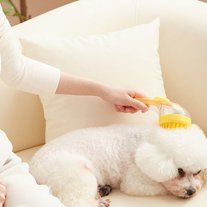 PetCarePro – Haustier-Badebürste mit langem Griff & Shampoo-Spender | 1+1 GRATIS