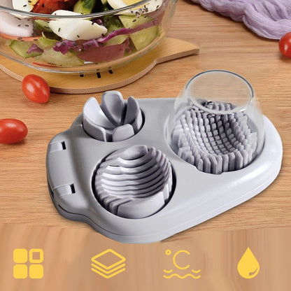 EggMaster™ 3-in-1 Multifunktionaler Eierschneider | 1+1 GRATIS