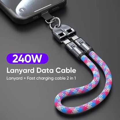ChargeLanyard – 2-in-1 Schnelllade- & Datenkabel | 1+1 GRATIS