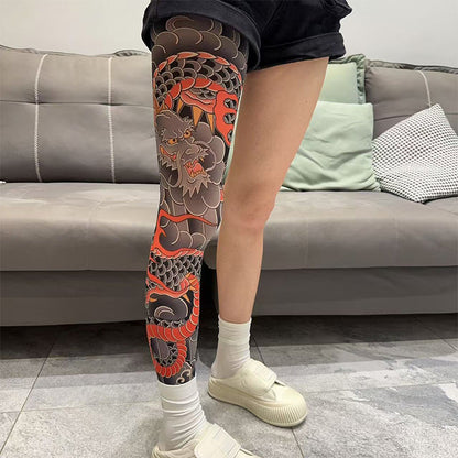 InkyLeg™ – Dehnbarer Bein-Cuff mit Tattoo-Print | 1+1 GRATIS