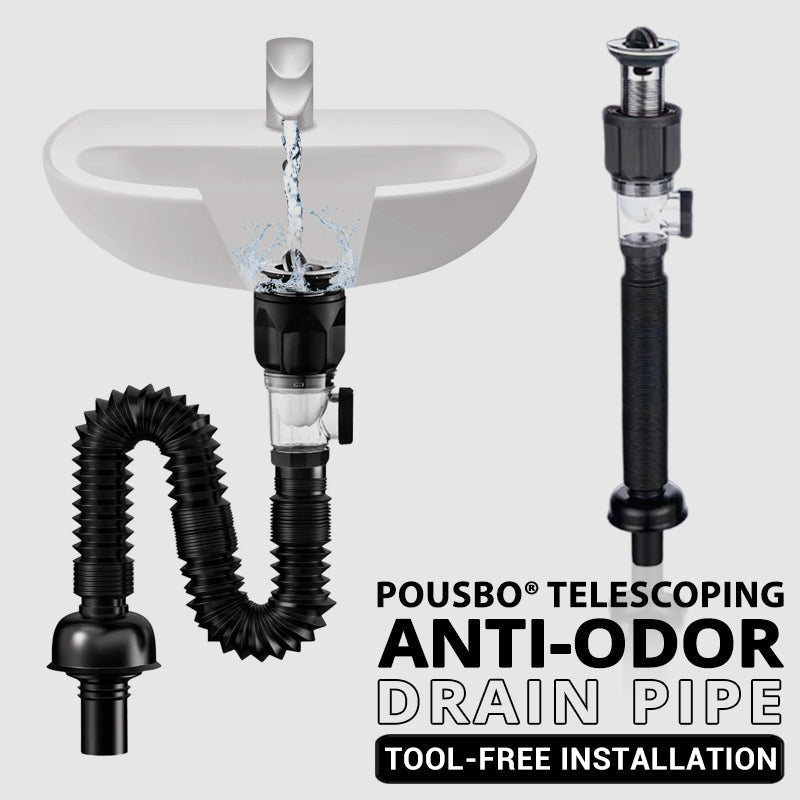 DrainPro – Teleskop Geruchsverschluss Rohr | 1+1 GRATIS