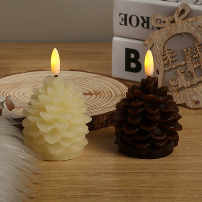 LumiPine – LED Tannenzapfen-Kerze | 1+1 GRATIS