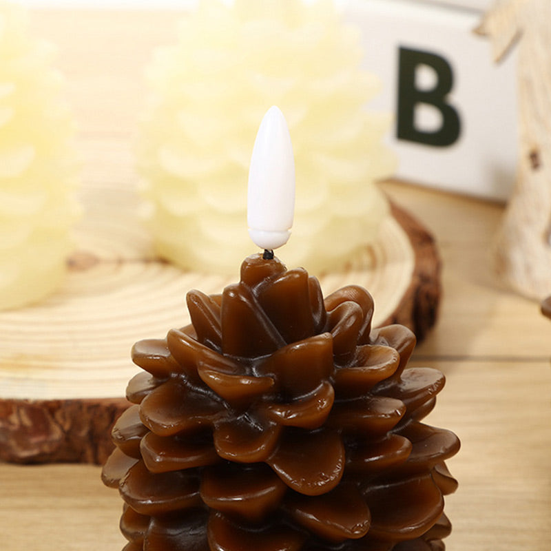 LumiPine – LED Tannenzapfen-Kerze | 1+1 GRATIS