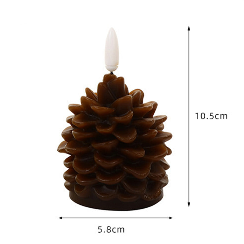 LumiPine – LED Tannenzapfen-Kerze | 1+1 GRATIS