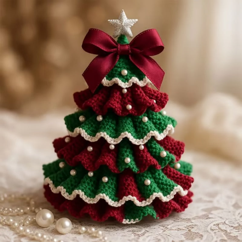 OrnaCraft – Gehäkelte Weihnachtsbaumdekoration mit imitierten Perlen | 1+1 GRATIS