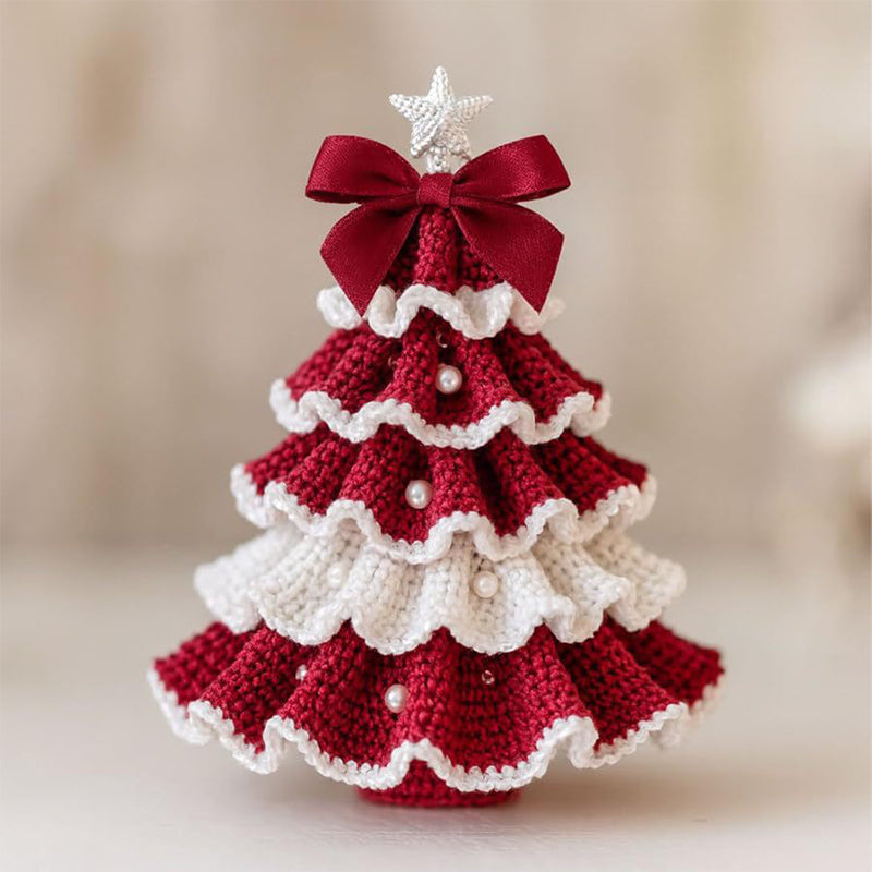 OrnaCraft – Gehäkelte Weihnachtsbaumdekoration mit imitierten Perlen | 1+1 GRATIS