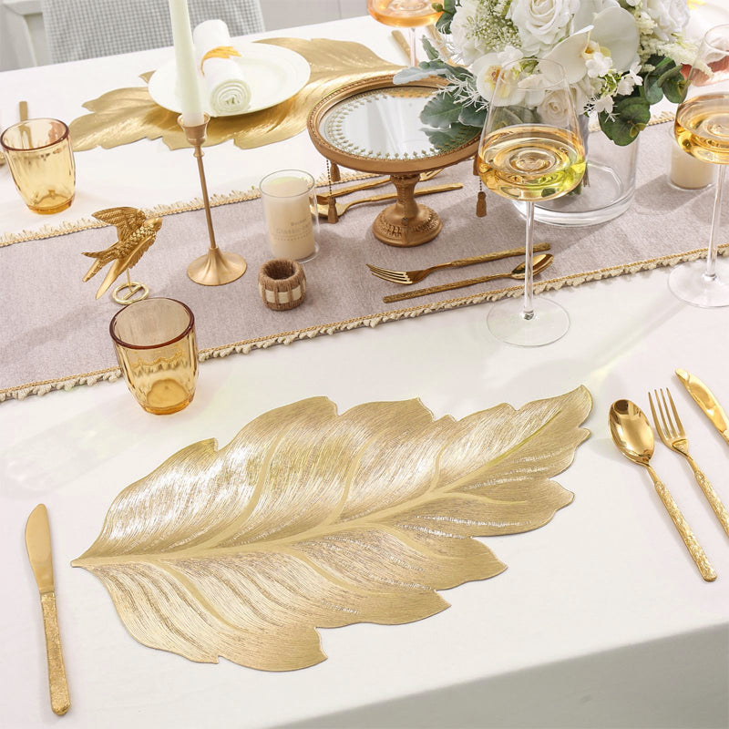 GoldLux – Hitzebeständige 3D Goldfolie-Tischsets | 1+1 GRATIS