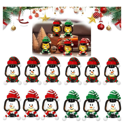 FrostyLights – Mini Schneemann-Laternen | 1+1 GRATIS