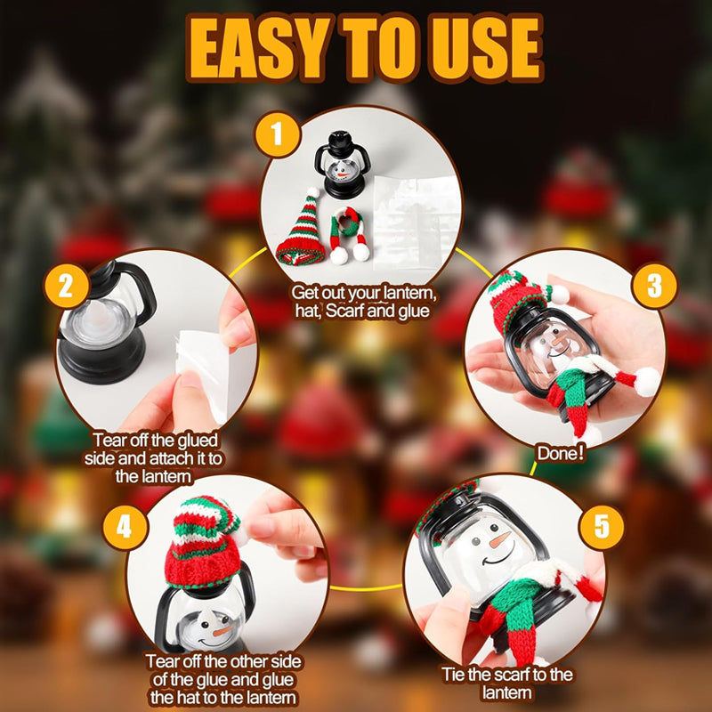 FrostyLights – Mini Schneemann-Laternen | 1+1 GRATIS