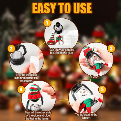 FrostyLights – Mini Schneemann-Laternen | 1+1 GRATIS