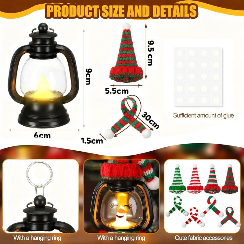 FrostyLights – Mini Schneemann-Laternen | 1+1 GRATIS