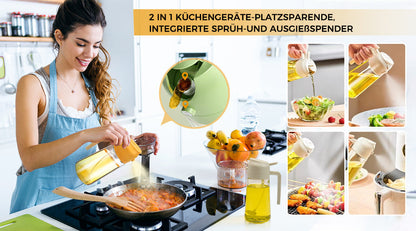 ClaraKitchen – 2-in-1 Multifunktionale Ölflasche | 1+1 GRATIS