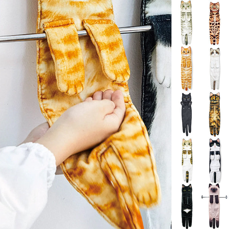 PurrTowel – Süßes Katzen-Handtuch | 1+1 GRATIS