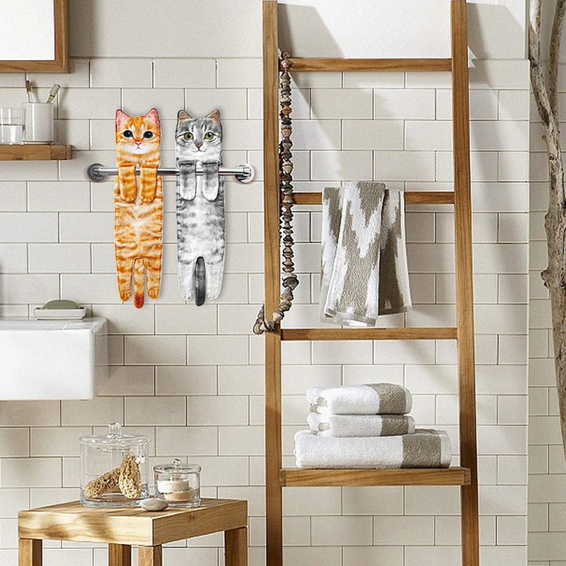 PurrTowel – Süßes Katzen-Handtuch | 1+1 GRATIS