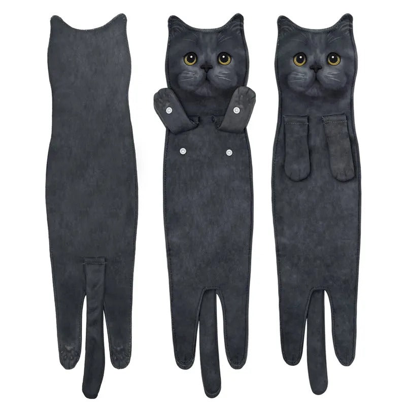 PurrTowel – Süßes Katzen-Handtuch | 1+1 GRATIS