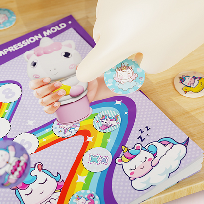 StampiKids – Kinder Cartoon Sticker & Stempel Spielzeug | 1+2 GRATIS