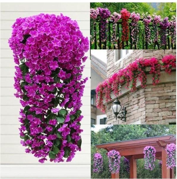 VividWall™ - Künstlicher Hängender Orchideenstrauß | 1+1+ GRATIS